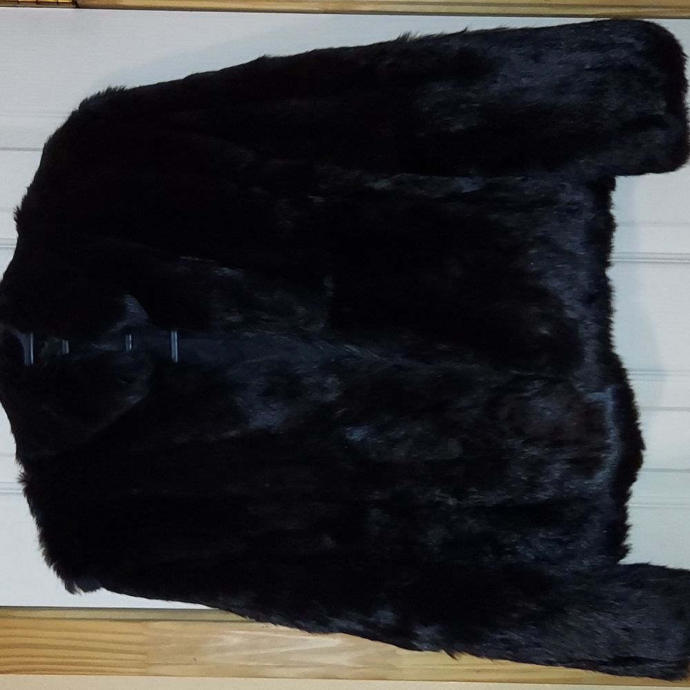 Rabbit fur coat